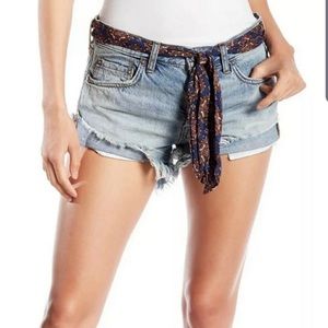Free People Dayflower Blue jean shorts 24